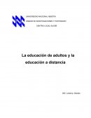 La educación de adultos y la educación a distancia