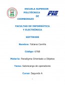 Sobrecarga de operadores