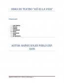 OBRA DE TEATRO “ASÍ ES LA VIDA”