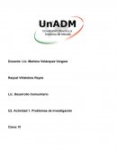 U2. Actividad 1. Problemas de investigación