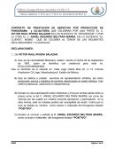 CONTRATO DE PRESTACION DE SERVICIOS POR PRODUCCION DE FONOGRAMA y CO-AUTORIA
