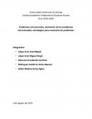 Problemas estructurados, elementos de los problemas estructurados, estrategias para resolución de problemas