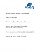 Evidencia de Aprendizaje: Resolviendo rentas equivalentes