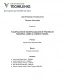 PLANIFICACIÓN DE INDUSTRIALIZACIÓN DE PROCESO DE PANADERÍA, CAMBIO A COMERCIO FORMAL