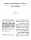 Formulación de propuestas de mejora para el escenario futuro de los flujos de mercancías del puerto coquimbo