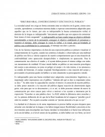 “DISCURSO ORAL, CONSTRUCCIONES Y EFECTOS EN EL PUBLICO”. Página 1