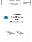 Plan de Respuesta ante Emergencias