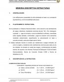 Memoria descriptiva estrcutural