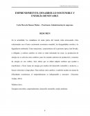 EMPRENDIMIENTO, DESARROLLO SOSTENIBLE Y ENERGÍA RENOVABLE