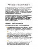 Principios Administrativos. Características de la Administración