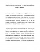 RESEÑA: THE REAL TRUTH ABOUT THE 2008 FINANCIAL CRISIS