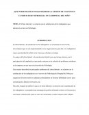El Clima Laboral y su relación con la satisfacción de los trabajadores que afectan al servicio de Nefrología