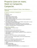 Proyecto llave en mano - hotel