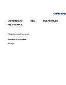 Ensayo Filosofia de la Educación en México