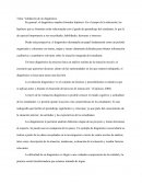 Validación de un diagnóstico