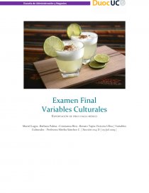 Examen de Variables Culturales. Página 1
