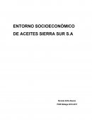 ENTORNO SOCIOECONÓMICO DE ACEITES SIERRA SUR S.A