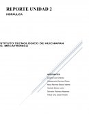 Reporte de practica . Hidráulica