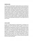 Observaciones y Conclusiones de experimentación