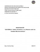 “GUATEMALA: Política Económica y su Influencia sobre las Variables Macroeconómicas”