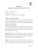 Marketing estratégico y gestión de venta