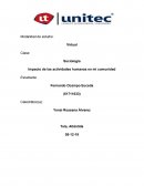 Impacto de las actividades humanas en mi comunidad