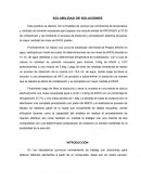SOLUBILIDAD DE UNA SOLUCION