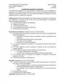 Procedimiento Legislativo en Guatemala. Página 1
