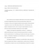FORMULACIÓN DE LA HIPÓTESIS Y VARIABLES DE ESTUDIO