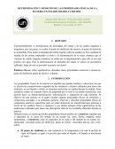 DETERMINACIÓN Y MEDICIÓN DE LAS PROPIEDADES FISICAS DE LA MATERIA EN ESTADO SOLIDO Y LIQUIDO