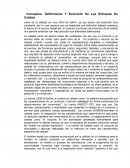 Conceptos, Definiciones Y Evolución De Los Enfoques De Calidad