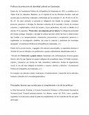 Políticas de protección de identidad cultural en Guatemala