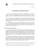 La Función del Gerente General