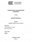 EJERCICIOS DE LOCALIZACIÓN DE ALMACENES