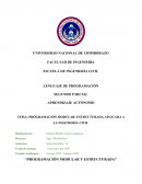 PROGRAMACIÓN MODULAR/ ESTRUCTURADA APLICADA A LA INGENIERÍA CIVIL