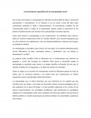 Características específicas de la antropología social