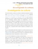 INVESTIGANDO LA CULTURA