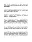 ¿Qué existe en la actualidad de las teorías conductista, cognitiva, procesamiento de la información y constructivista en la escuela?