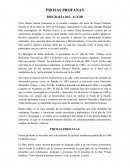 PROSAS PROFANAS BIOGRAFÍA DEL AUTOR