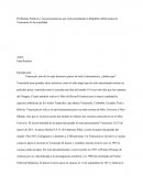 Problemas Políticos y Socioeconómicos que está presentando la República Bolivariana de Venezuela En la actualidad