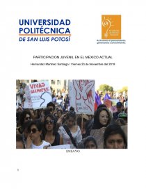 PARTICIPACION JUVENIL EN EL MEXICO ACTUAL. Página 1