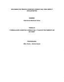 Formulación cognitiva conductual y plan de tratamiento de un caso