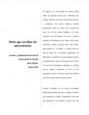 Sobre que escriben los universitarios