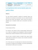 La importancia de la comunicación para una gestión eficaz