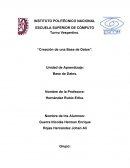 Creacion de Base de Datos