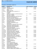 PLAN DE CUENTAS / NUMERICO