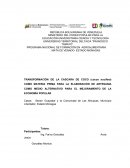 TRANSFORMACIÓN DE LA CASCARA DE COCO (cocos nucifera) COMO MATERIA PRIMA PARA LA ELABORACIÓN DE ARTESANIA