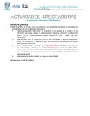 Investigación descriptiva en enfermería Unidades