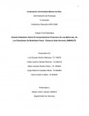 Estudio Estadístico Sobre El Comportamiento Financiero De Las Matrículas, De Los Estudiantes De Modalidad Virtual