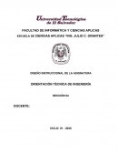 ORIENTACIÓN TÉCNICA DE INGENIERÍA